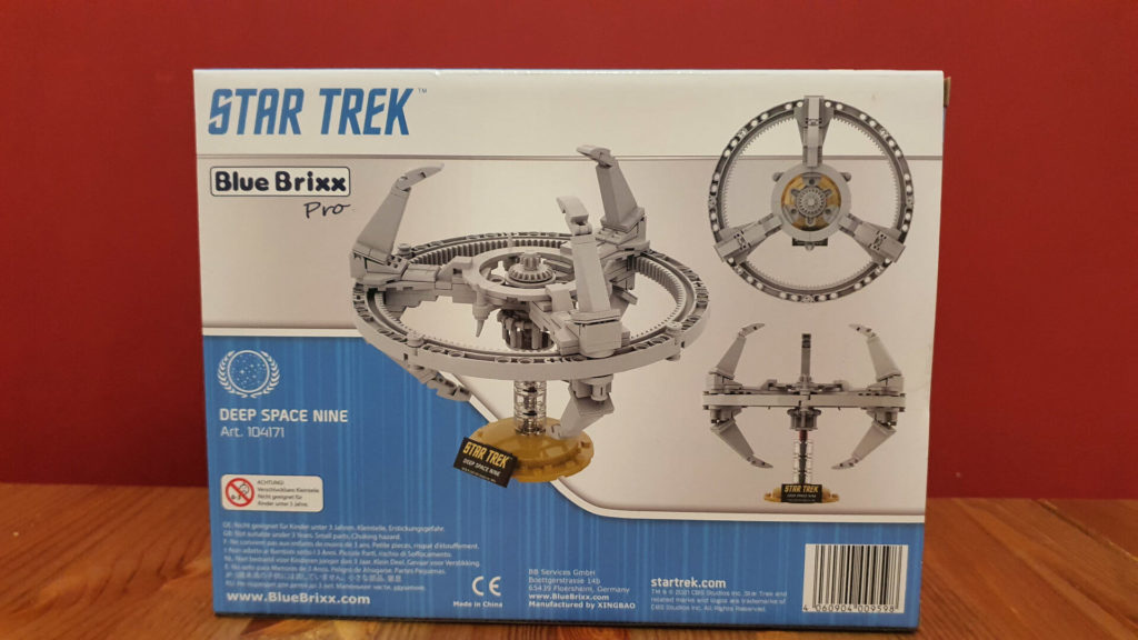 BlueBrixx Pro 104171 - Star Trek Raumstation Deep Space Nine Box Rückseite