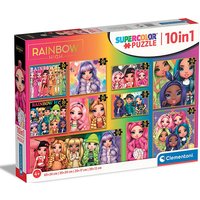 Foto von 10 in 1 Supercolor Puzzle - Rainbow High