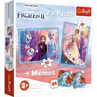 Foto von 2in1 Puzzle + memo - A mysterious land - Disney Frozen 2