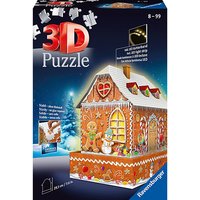 Foto von 3D-Puzzle Gingerbread House Night Edition