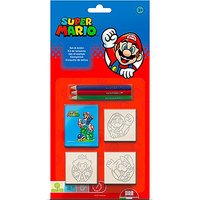 Foto von 3er Stempel Set Super Mario mit bunten Stiften