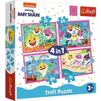 Foto von 4 in 1 Puzzle The Shark family - Baby Shark