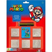 Foto von 5er Stempel Set Super Mario mit bunten Stiften