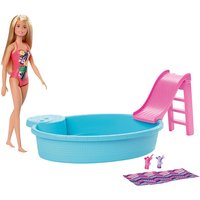Foto von Barbie Pool Spielset mit Puppe (blond)