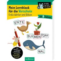 Foto von Buch - Mein Lernblock die Vorschule - Erste Wörter und Silben  Kinder