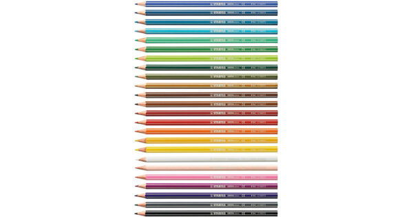 24 Farben mehrfarbig