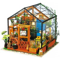 Foto von Cathy's Flower House - 3D-Holzpuzzle Miniaturhaus-Bastelset