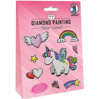 Foto von "Diamond Painting Sticker ""Unicorn"" Mot:01" pink-kombi