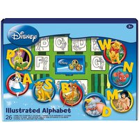 Foto von Disneys Alphabet Stempelset mit 7 Holzstempeln