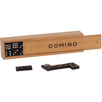 Foto von Dominospiel im Holzkasten