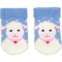 Foto von Geschenkset Lämmchen (Socken&Armrassel) - BabyGlück