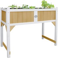 Foto von Growing Table mit Wurzelmatte Braun/Weiß braun/schwarz