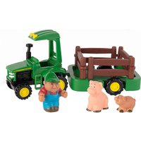 Foto von John Deere - Traktor mit Anhänger & Tierfiguren - Spielset