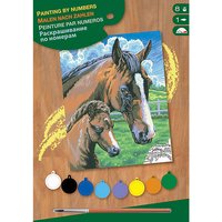 Foto von Junior Painting by Numbers - Pferd mit Fohlen