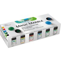 Foto von KREUL Magic Marble Marmorierfarben Set Grundfarben 6 x 20 ml