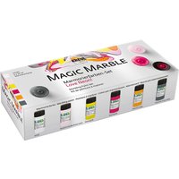 Foto von KREUL Magic Marble Marmorierfarben Set Love Neon! 6 x 20 ml