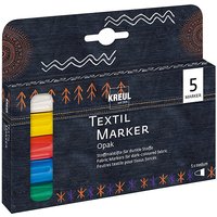 Foto von KREUL Textil Marker Opak medium 5er Set