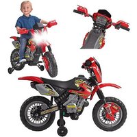 Foto von Kindermotorrad Motor Cross 400F 6V Rot und Schwarz Spielzeug Motorrad mehrfarbig