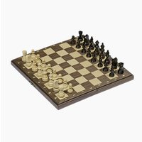 Foto von Magnetisches Schachspiel in Holzklappkassette