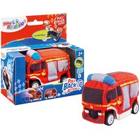 Foto von Mini Revellino - Pull Back Action - Feuerwehrauto mit abnehmbarem Plüsch und Rückziehmotor Kinder ab 2 Jahren rot  Kleinkinder