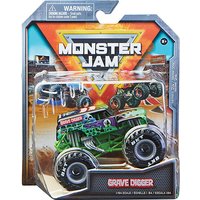 Foto von Monster Jam Original Monster Jam Truck mit Stunt-Hindernis im Maßstab 1:64 (Sortierung mit verschiedenen Designs