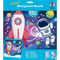 Foto von "Moosgummi Mosaik Glitter ""Astronaut"" 25x25cm" bunt