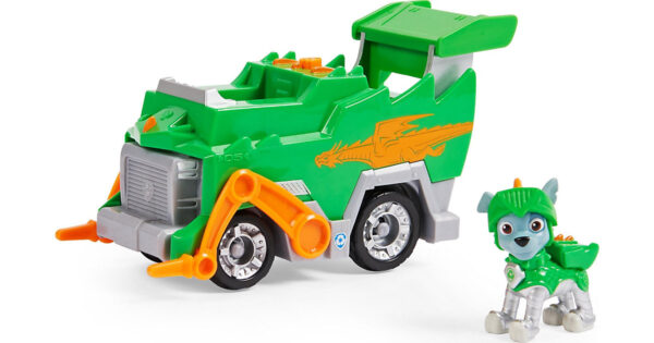Rescue Knights Basis Fahrzeug Spielzeugauto von Rocky mit Welpenfigur