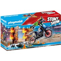 Foto von PLAYMOBIL® 70553 Stuntshow Motorrad mit Feuerwand