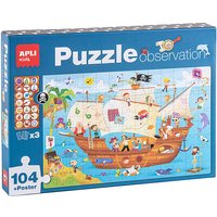 Foto von Piratenschiff Puzzle und Suchspiel in 1 Box