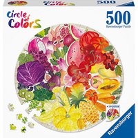 Foto von Puzzle 17169 Circle of Colors - Fruits & Vegetables 500 Teile Puzzle