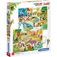 Foto von Puzzle 2x60 Teile - Zoo