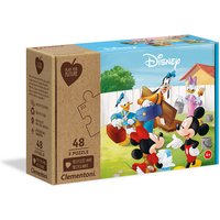 Foto von Puzzle 3 x 48 Teile Play for Future - Disney Mickey Mouse