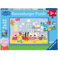 Foto von Ravensburger Kinderpuzzle 05574 - Peppas Abenteuer - 2x12 Teile Peppa Pig Puzzle Kinder ab 3 Jahren  Kleinkinder