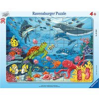 Foto von Ravensburger Kinderpuzzle - Unten im Meer - 30-48 Teile Rahmenpuzzle Kinder ab 4 Jahren  Kinder