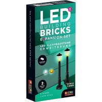 Foto von STAX System LED-Klemmbausteine - Lamp Stax - LEGO®-kompatibel schwarz/weiß