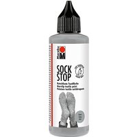 Foto von Sock Stop Rutschfeste Textilfarbe grau 90 ml