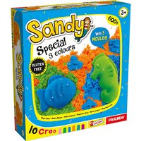 Foto von Spielsand Sandy Special 600 g mit Kunststoffformen