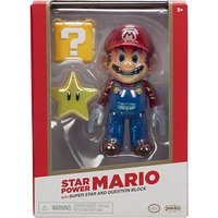 Foto von Super Mario Figur Star Power Mario with Super Star & Question Block