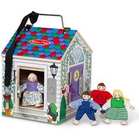 Foto von Türklingelhaus Puppenhaus aus Holz mit Türklingelgeräuschen mehrfarbig