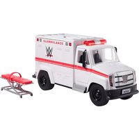 Foto von WWE Wrekkin' Slambulance Fahrzeug mit rollenden Rädern und 8+ Teilen mehrfarbig