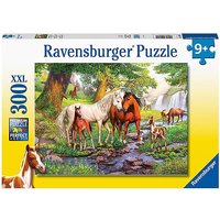 Foto von XXL-Puzzle Wildpferde am Fluss